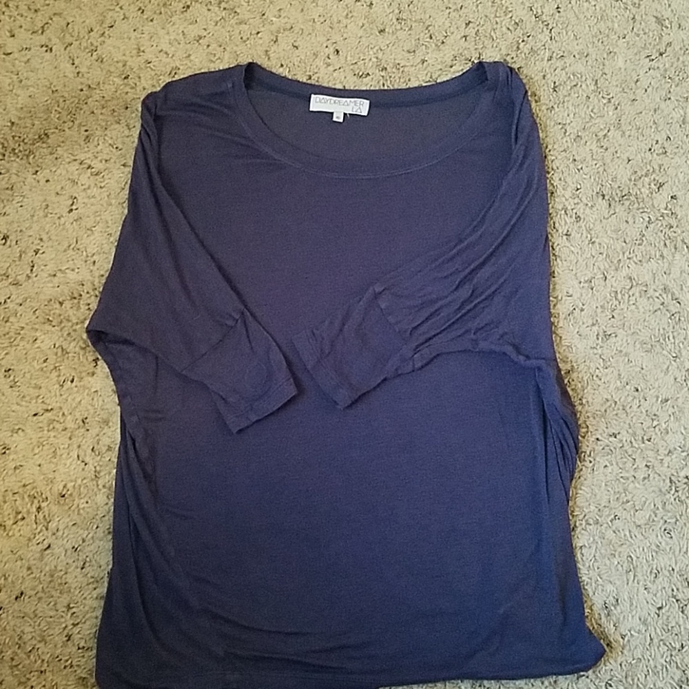 Slouchy blue/purple top.
